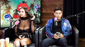 Violet Myers and Hailey Rose's pornstar podcast video by Pillow Talk