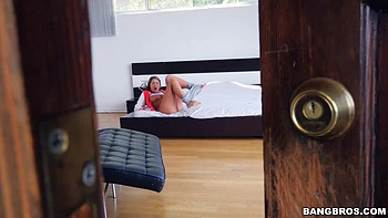 August Ames Gets Caught Masturbating