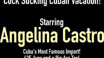 Silicone tits action with brilliant Angelina Castro from Angelina Castro