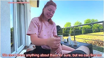 Public Risky Sex And Huge Cumshot On Face!