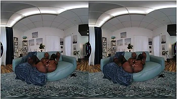 Vr Porn - African Ebony Girl Zaawaadi Solo Fingering Her Black Pussy In Sexy Lingerie