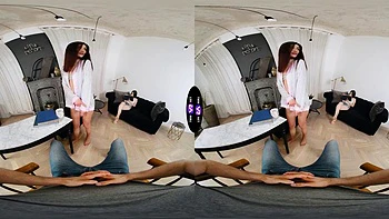 Jadilica Kneels And Sucks While Vivien Doll Finally Joins In  TmwVRnet: Porn