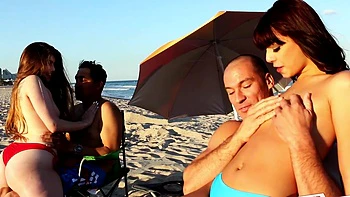 Gina & Juan: Hotel hookup leads to kinky foursome with Kobi and Trimmed Pale Babe