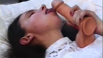 Horny Bitch In Sexy Stockings Is Fingering Her Hairy Cunt