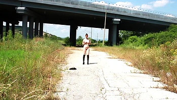 Slave Tih Is Punished To Walk