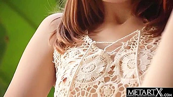 Adorable Teen 18+ Redhead Makes Her Round Ass Jiggle As She Masturbates