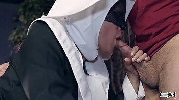 Teen 18+ Nun Creampie Gangbang