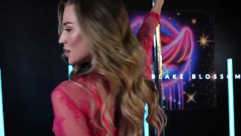 Strip POV featuring Blake Blossom's blowjob smut