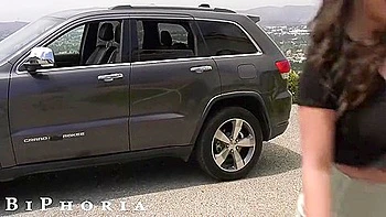 Bisexual Couple Picks Up Hot Latin Hitchhiker