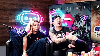 Pillow Talk featuring Brittany Andrews and Gabbie Carter's talking action