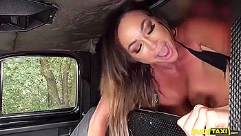 Aubrey Black - Australian Body Builder With Big Tits Shagged In Taxi Car