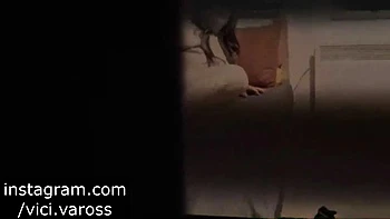 Neighbor caught masturbating at the window